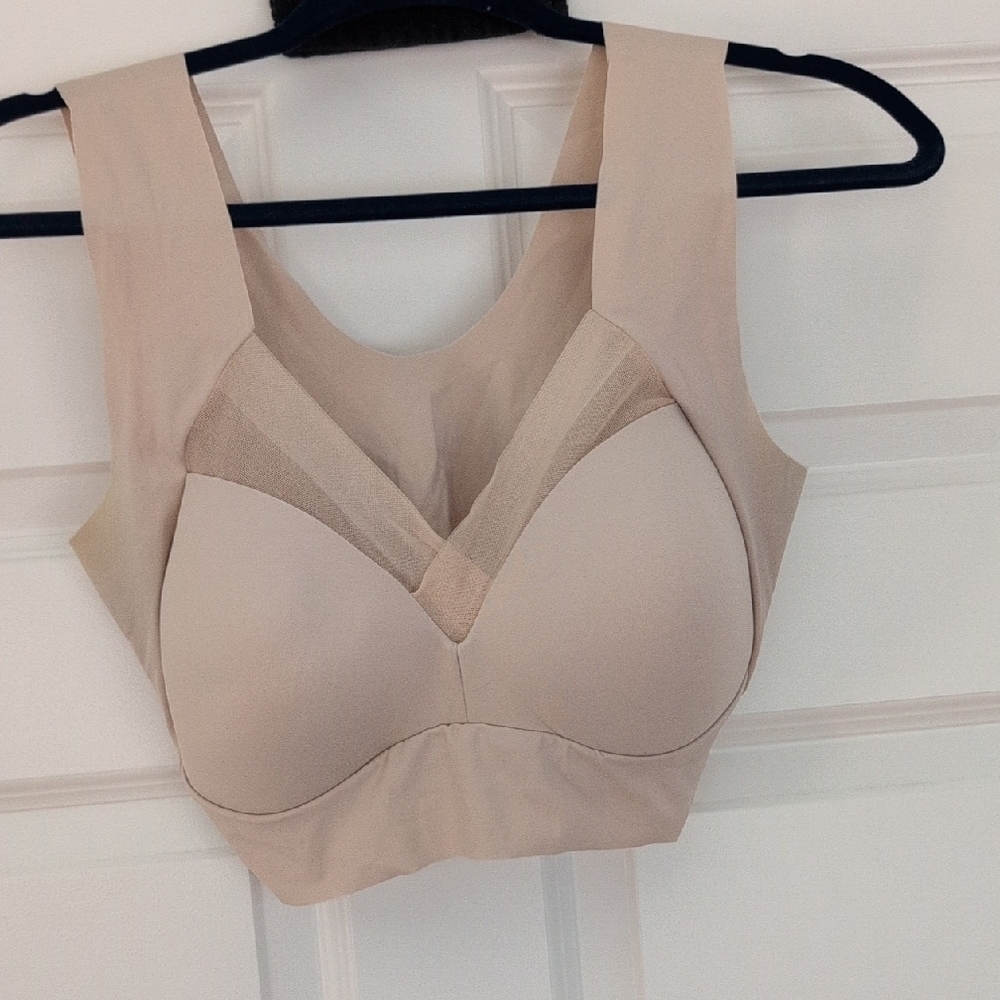 Supportive Wireless Comfort Bra in Beige